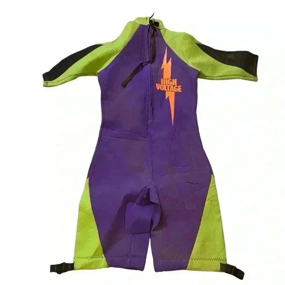 Vintage Proflex High Voltage Neoprene Shorty Swimming Surfing Wetsuit Men's Smal - Picture 5 of 16
